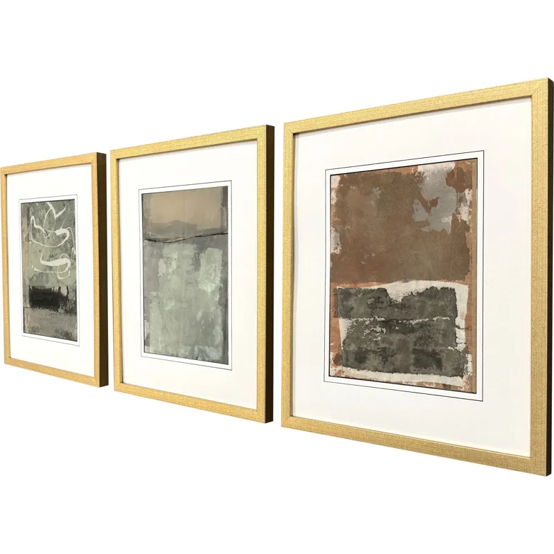 Textural Echo II S/3 Framed Art