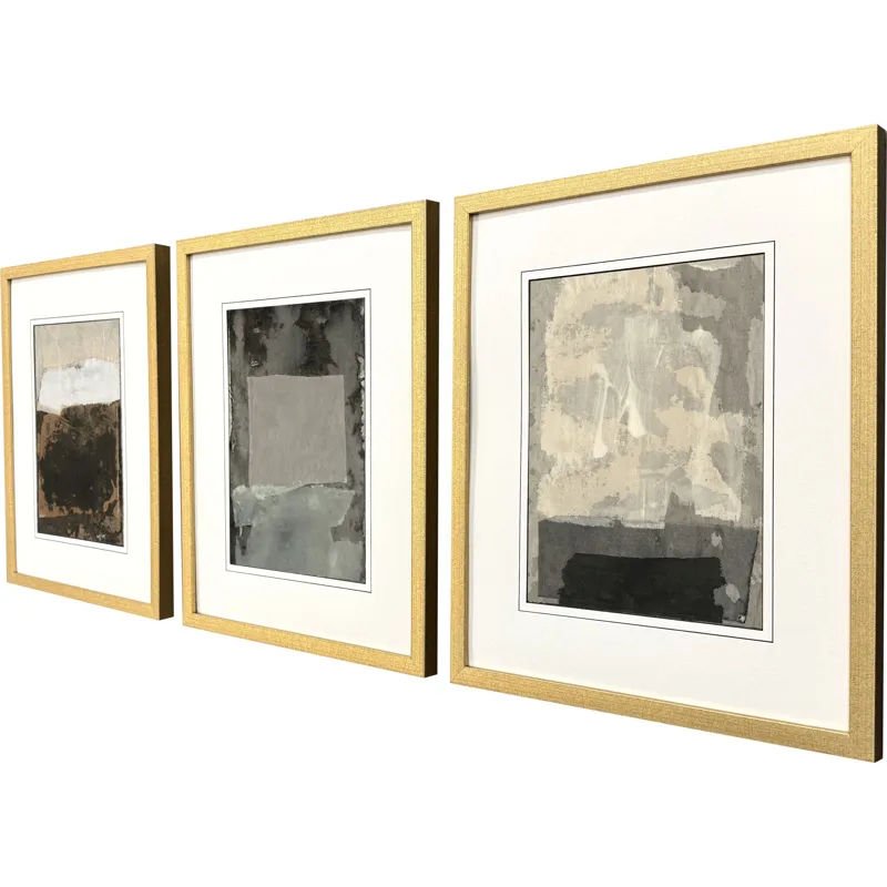 Textural Echo III S/3 Framed Art