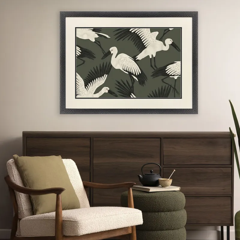 Stork Storm - Swoop Framed Art