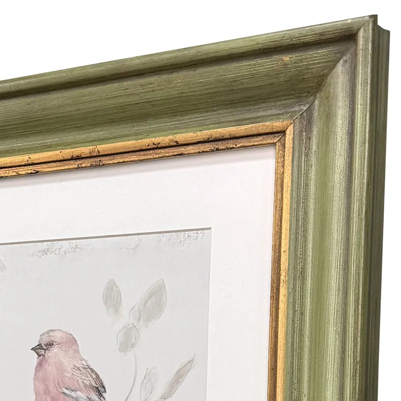 Bird Scene S/2 Framed Art