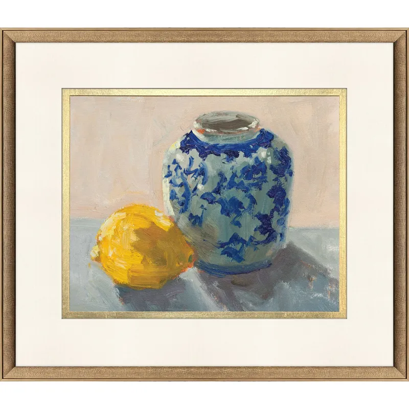 Lemon Chinoiserie Framed Art