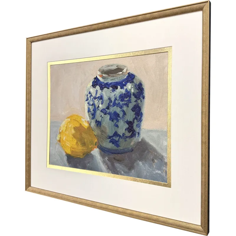Lemon Chinoiserie Framed Art