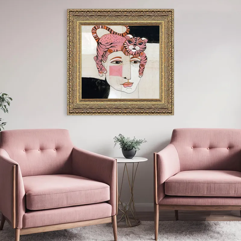 Cat Hair Framed Art