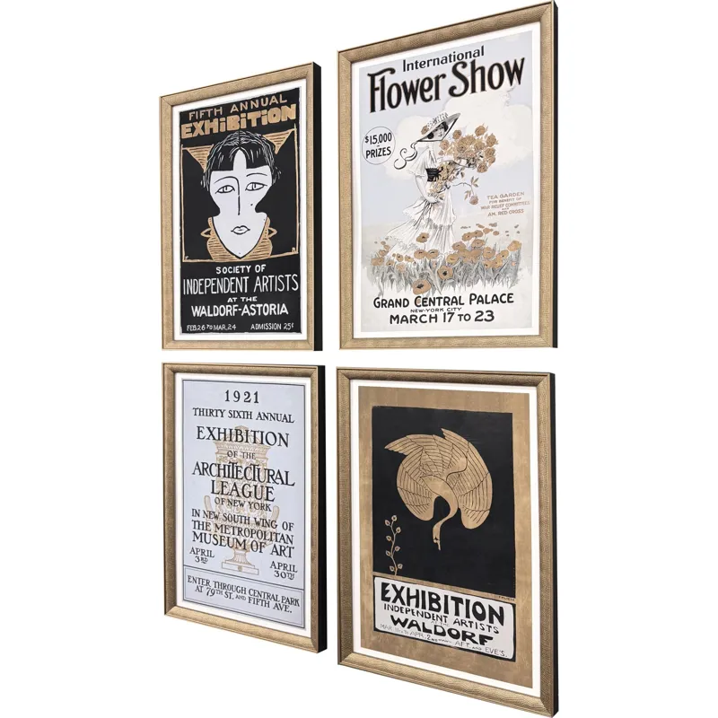 Ephemera S/4 Framed Art
