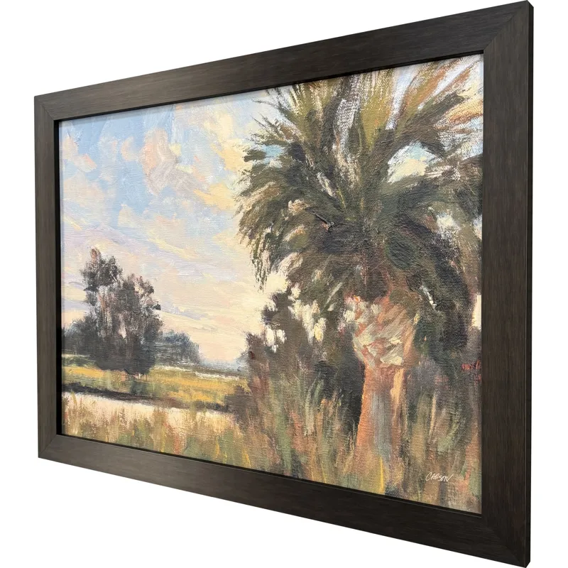 Palmetto Sunset Framed Art