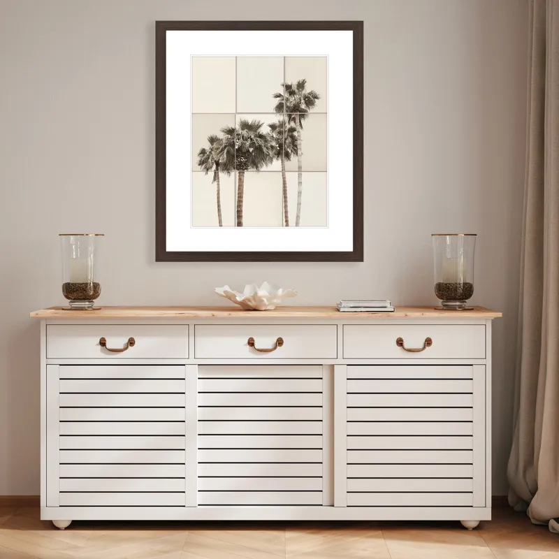 Paper Palms II Framed Art