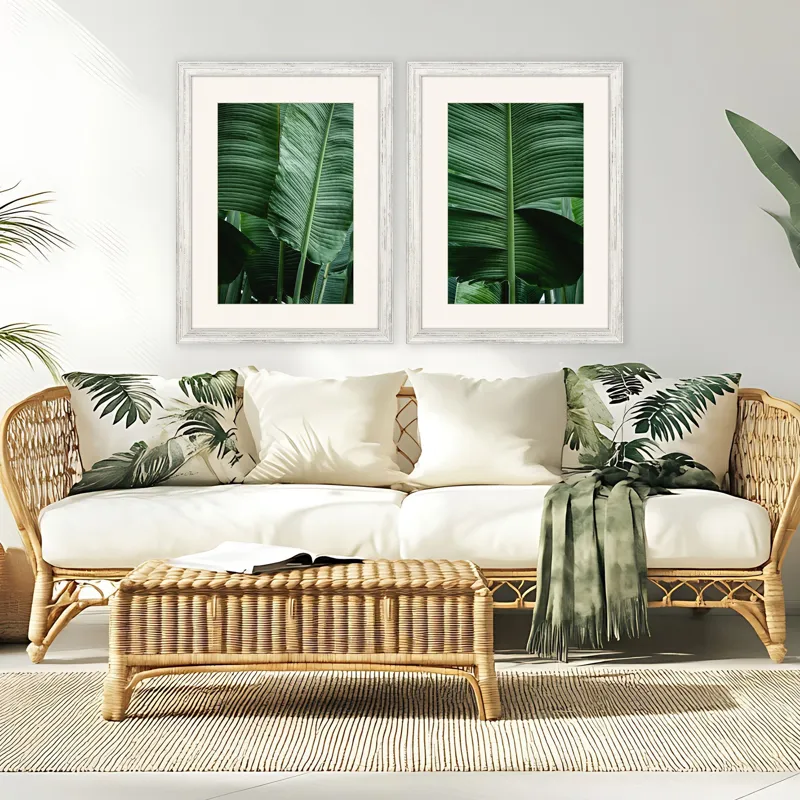 Leaf Study S/2 Framed Art
