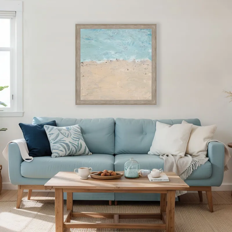 Land Meets Sea Framed Art
