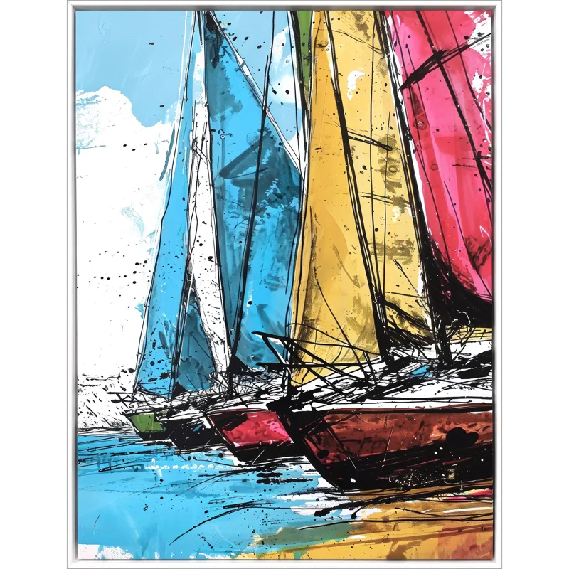 Yacht Racing Sport Canvas