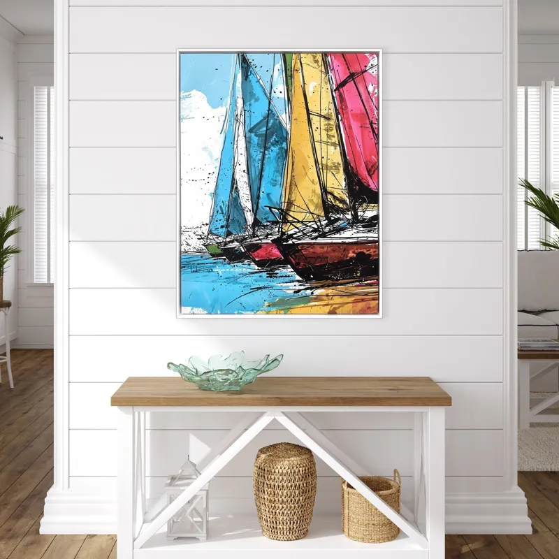 Yacht Racing Sport Canvas