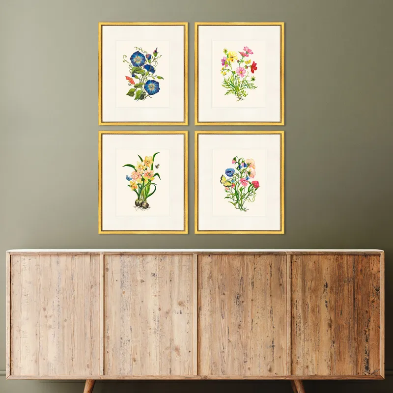 Delicate Medley II S/4 Framed Art