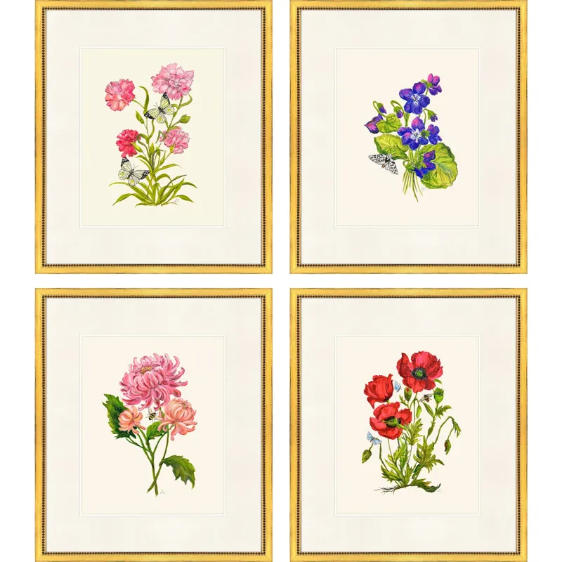 Delicate Medley III S/4 Framed Art