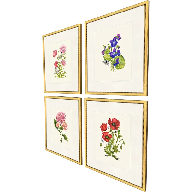 Delicate Medley III S/4 Framed Art