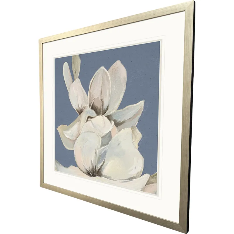 Magnolia on Blue I Framed Art