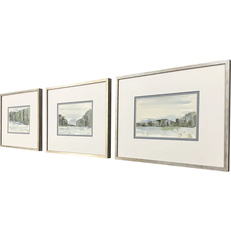 Distant Landscape II S/3 Framed Art