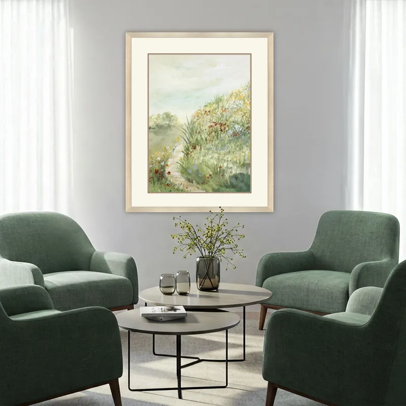 Hilltop Blooms Framed Art