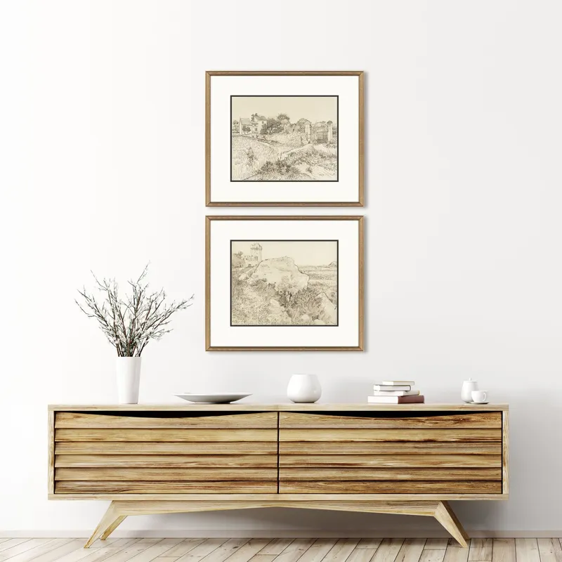 Farm in Provence S/2 Framed Art