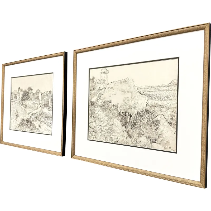 Farm in Provence S/2 Framed Art
