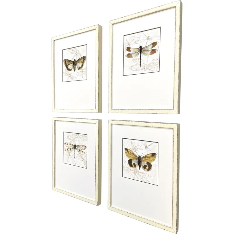 Golden Wings S/4 Framed Art