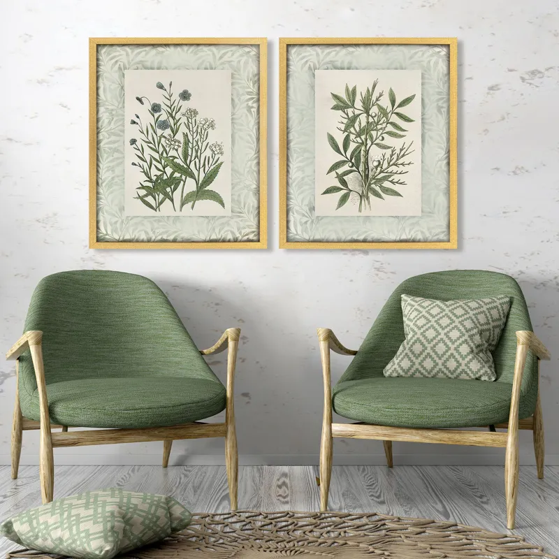 Herbs and Spice S/2 Framed Art