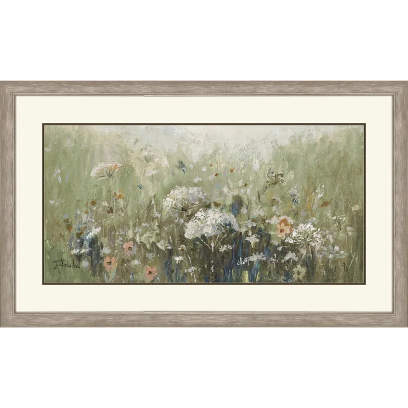 Mistful Summer Meadow Framed Art