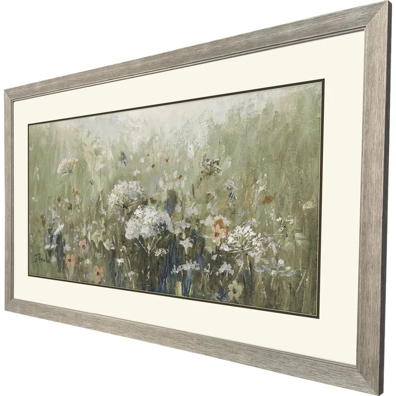 Mistful Summer Meadow Framed Art