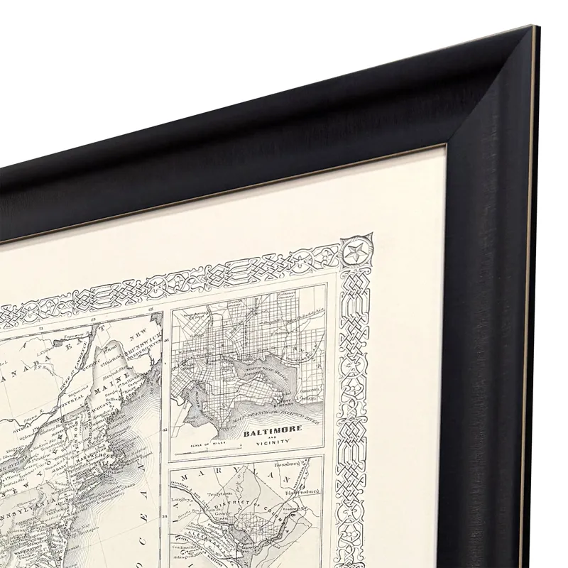 Military Map of US, 1861 Framed Art