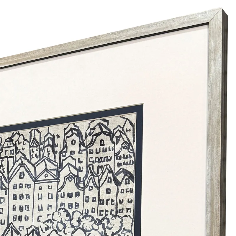 Europe Rooftops S/2 Framed Art