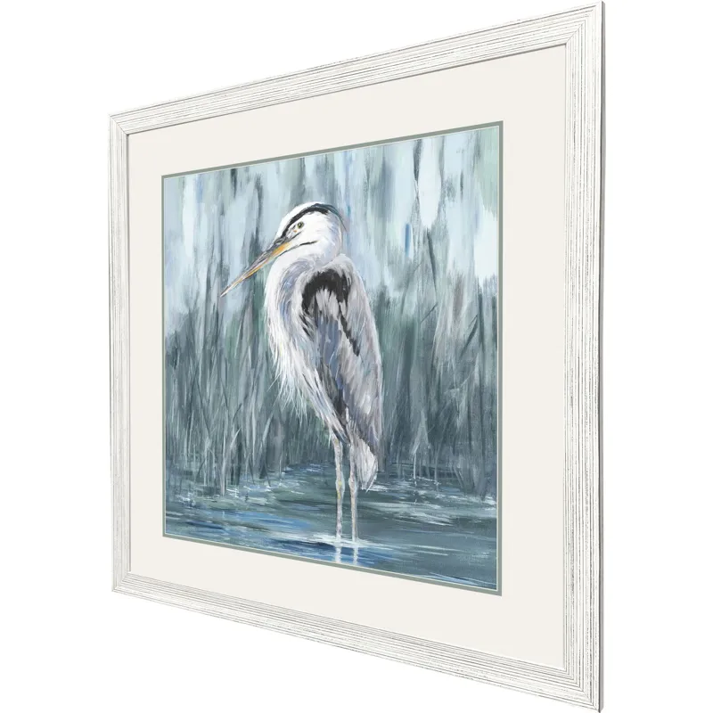 Standing Still Heron II Framed Art