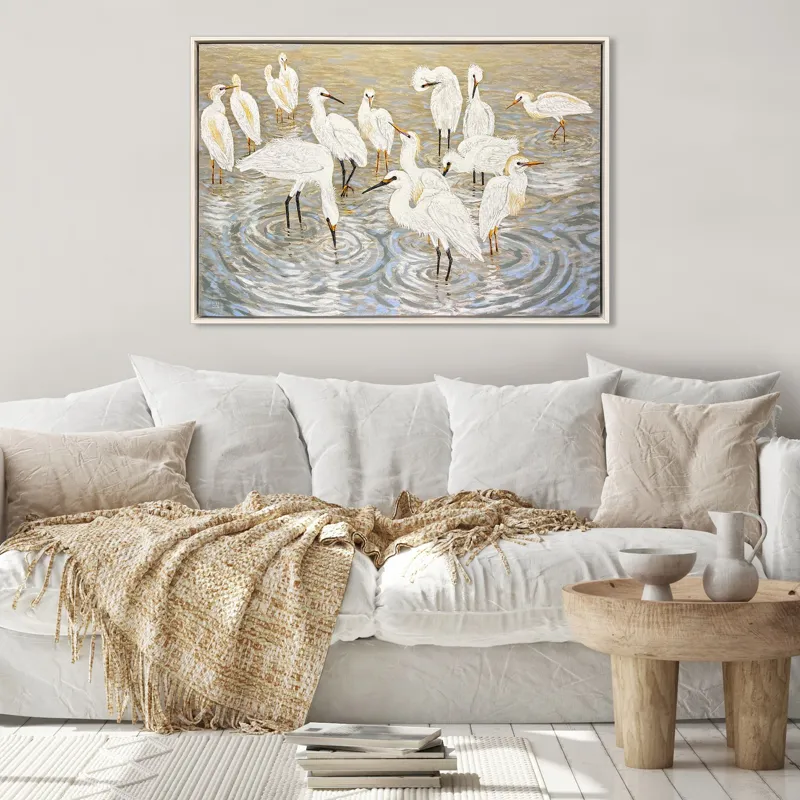 Herons and Egrets Canvas