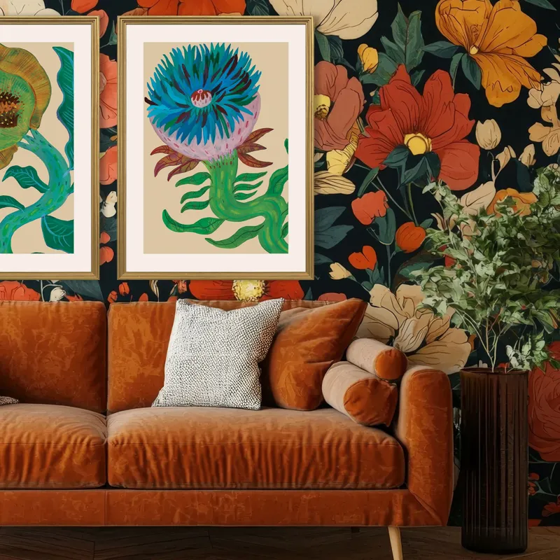 Colourful Petals Framed Art