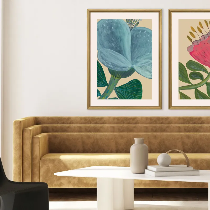 Close Petals Framed Art