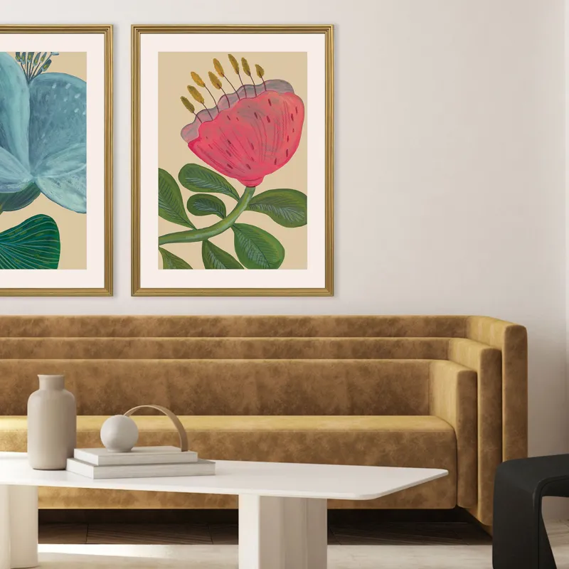 Intense Petals Framed Art