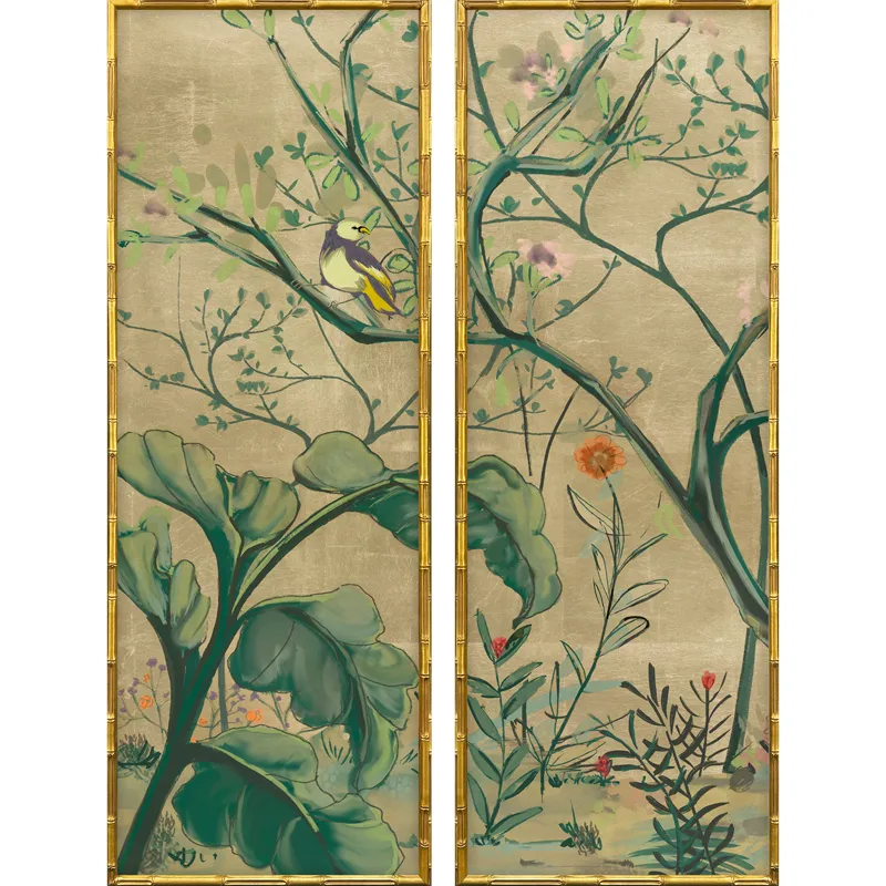 Gold Chinoiserie I S/2 Framed Art