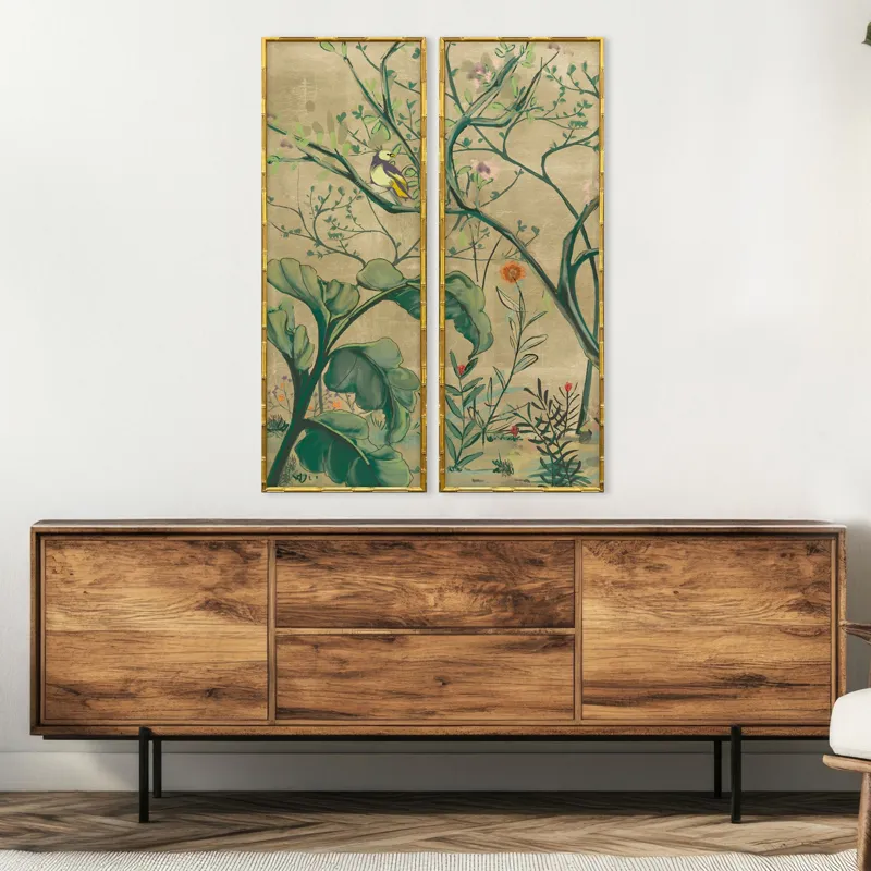 Gold Chinoiserie I S/2 Framed Art