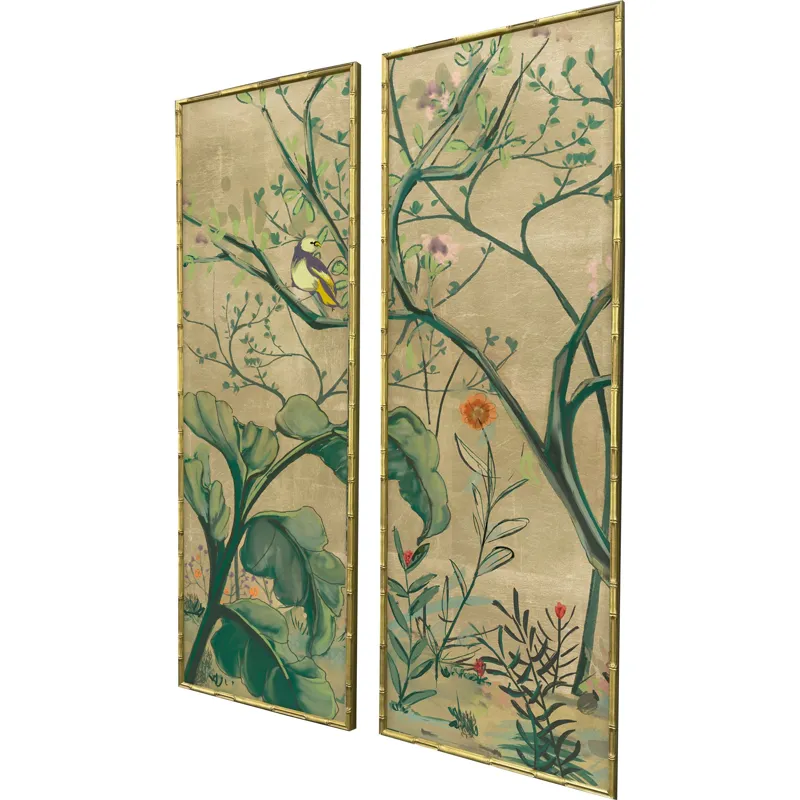 Gold Chinoiserie I S/2 Framed Art