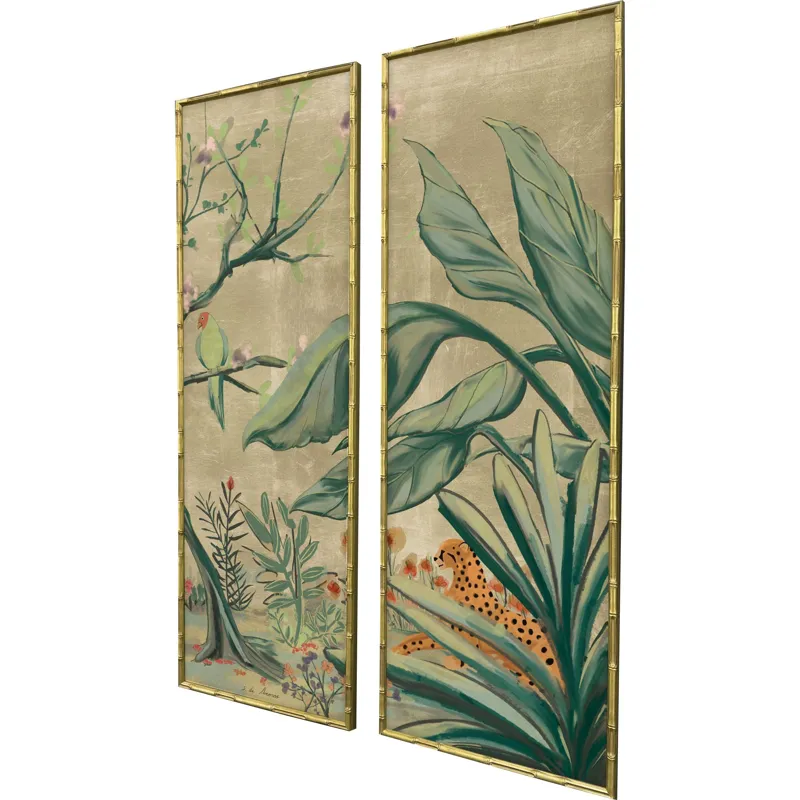 Gold Chinoiserie II S/2 Framed Art