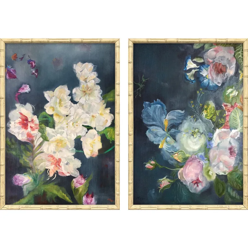 Floral Symphony S/2 Framed Art