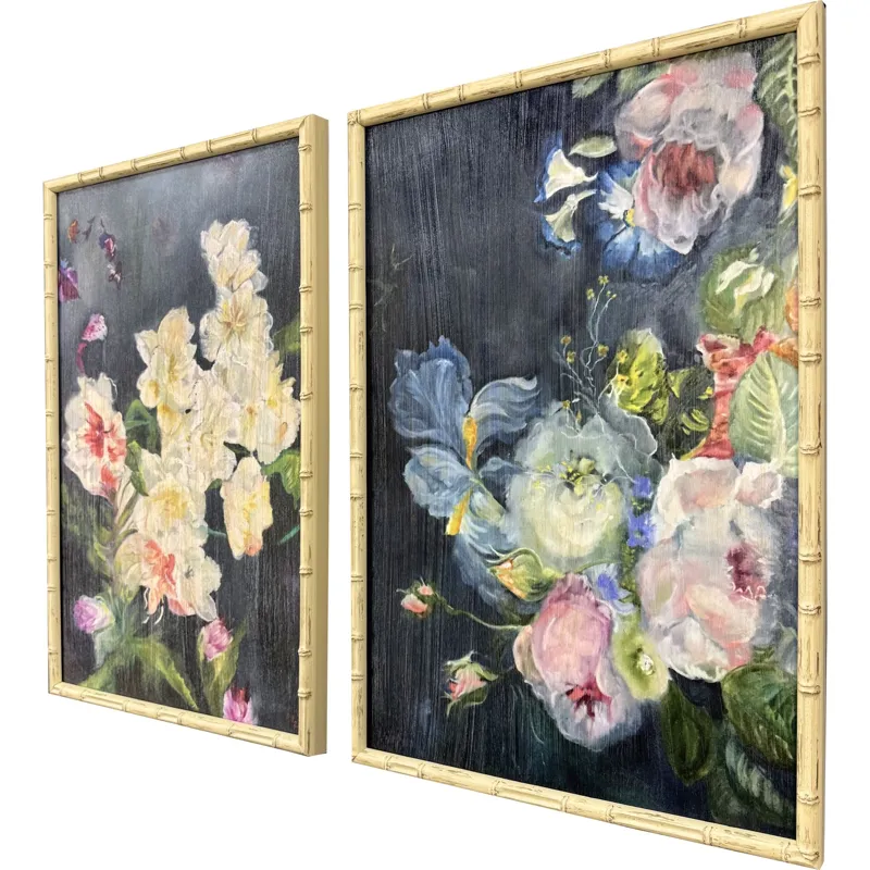 Floral Symphony S/2 Framed Art