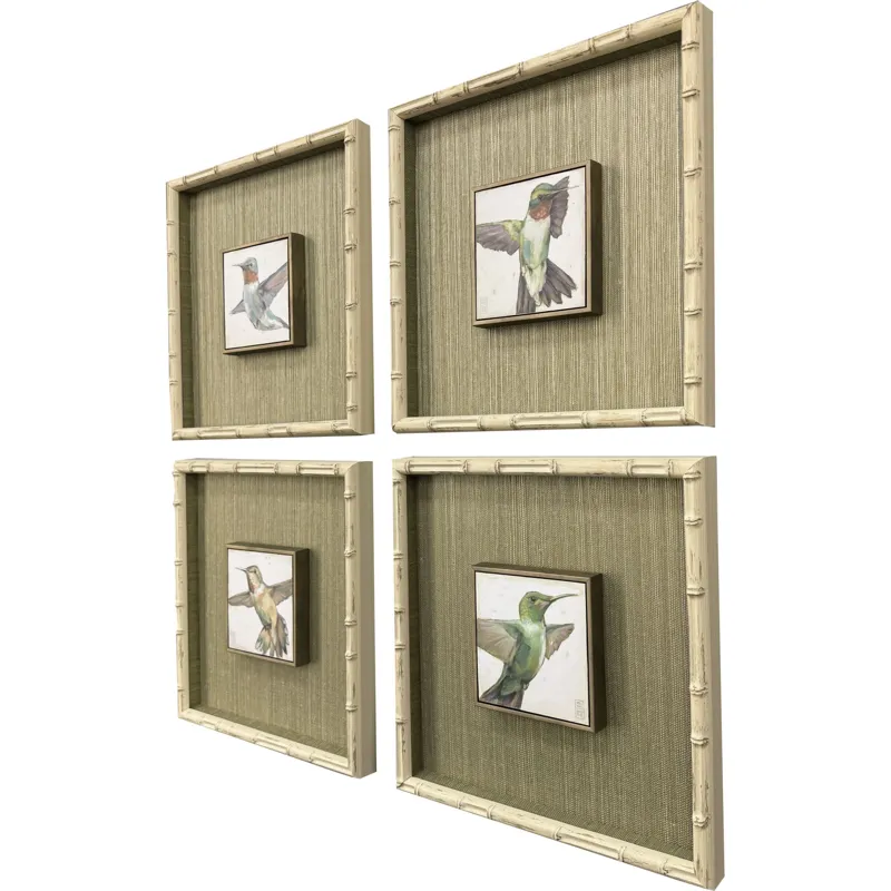 Hummingbird Flight S/4 Framed Art