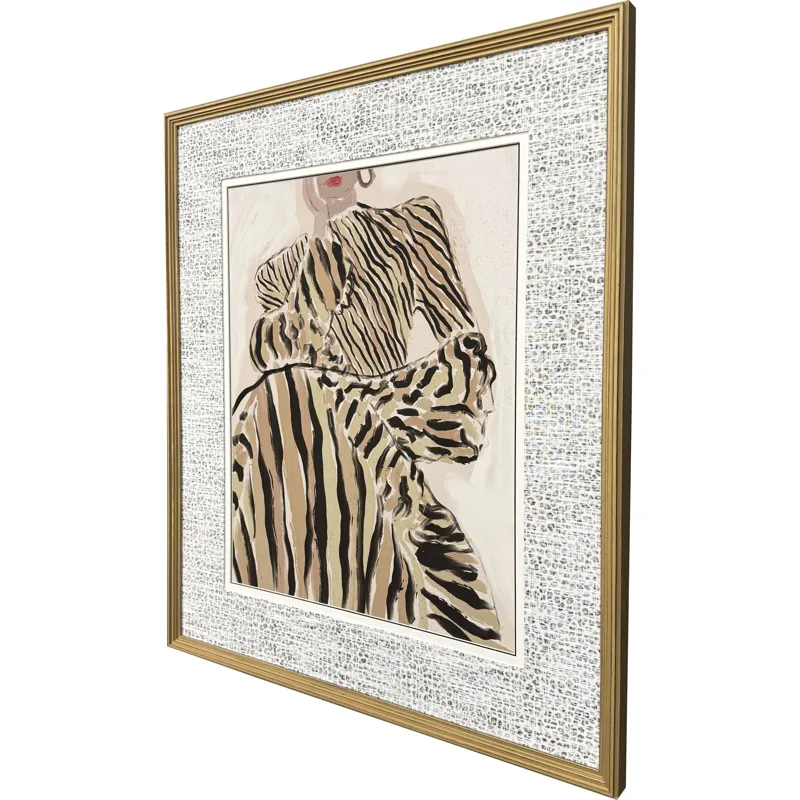 Zebra Elegance Framed Art