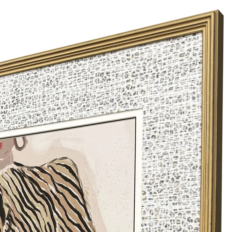 Zebra Elegance Framed Art