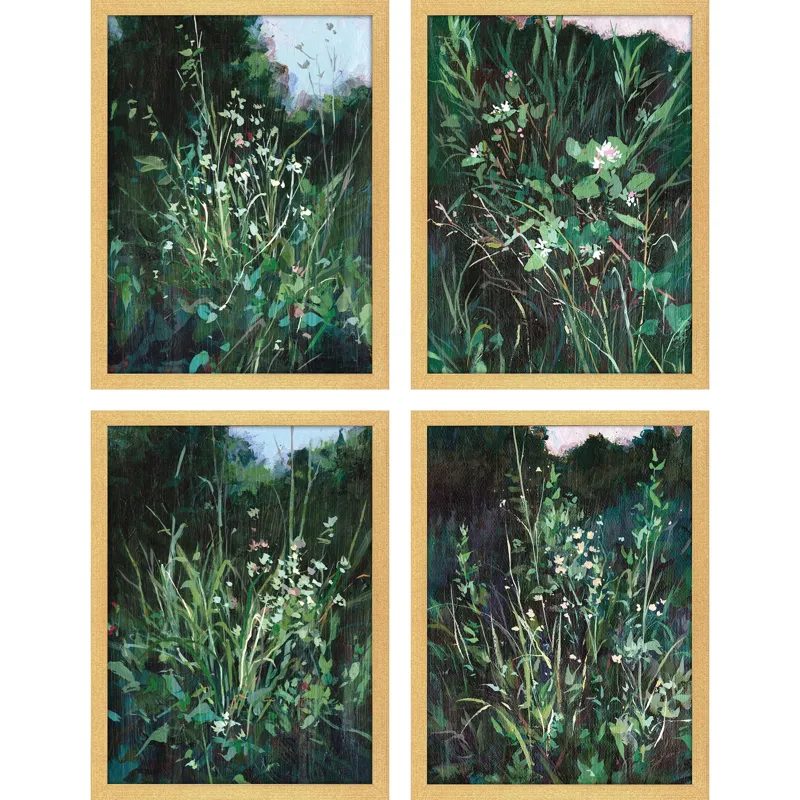 Dark Study S/4 Framed Art