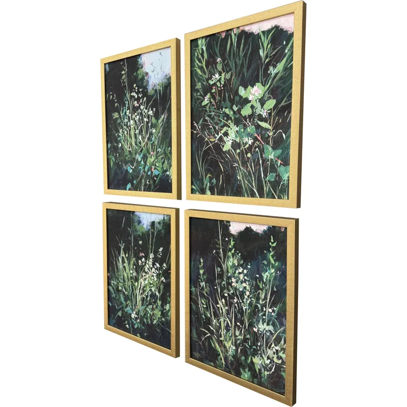 Dark Study S/4 Framed Art