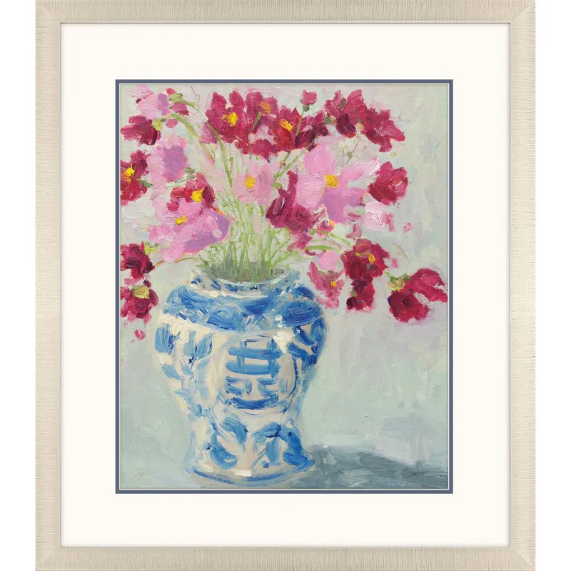 Cosmos in Chinoserie I Framed Art