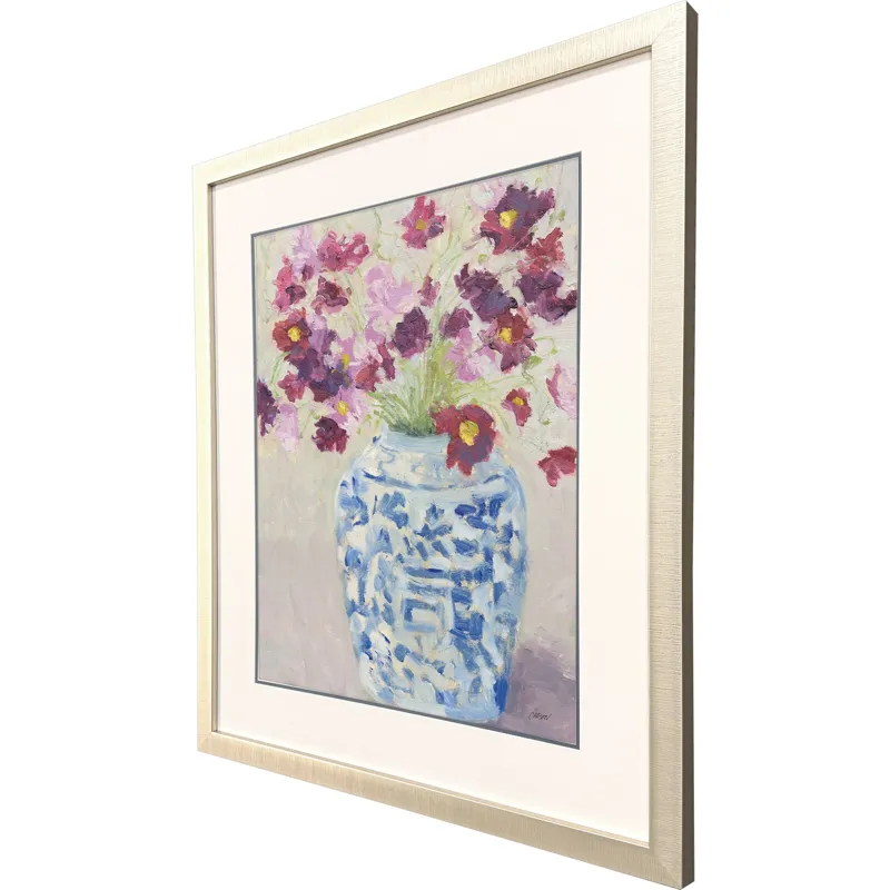 Cosmos in Chinoserie II Framed Art
