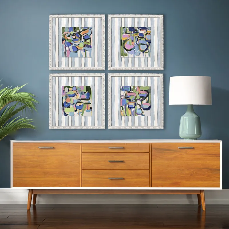 Blush & Breeze S/4 Framed Art