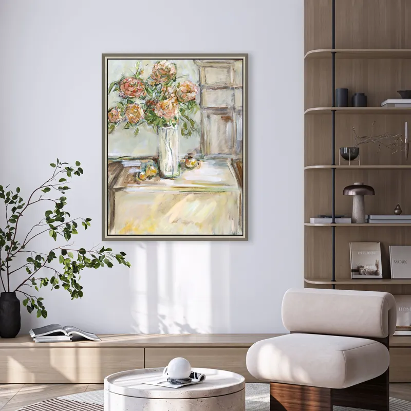 Quiet Morning Bouquet Canvas