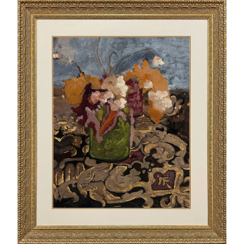 Still Life Green Vase Framed Art