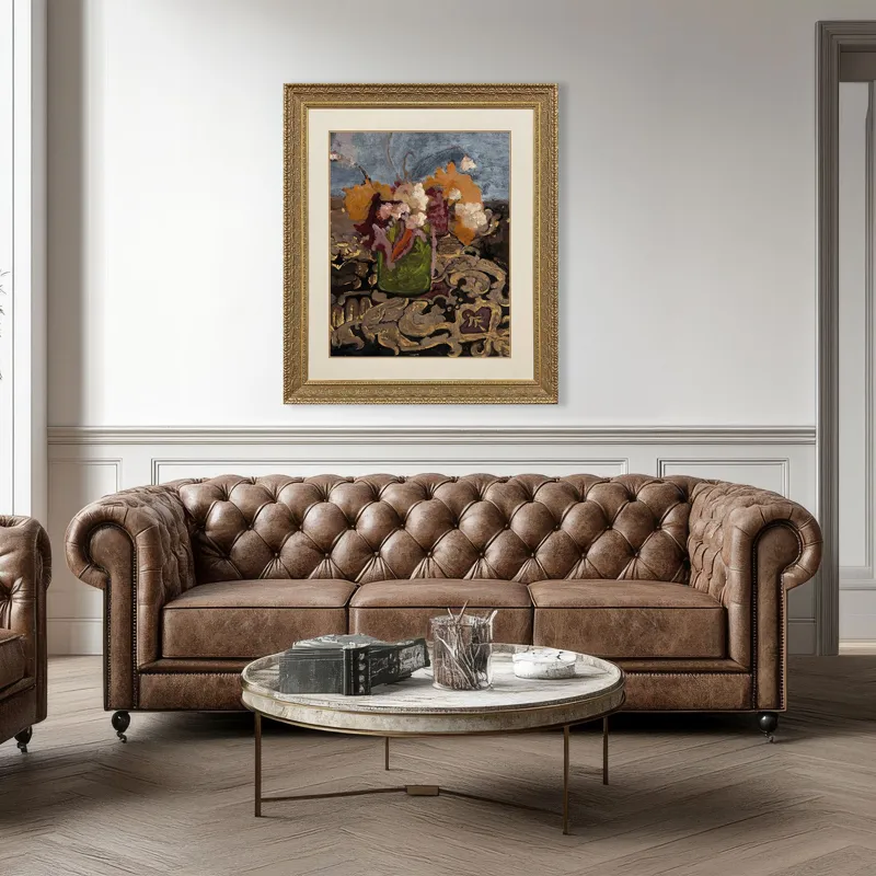 Still Life Green Vase Framed Art